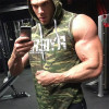 Bodybuilding Fitness Hooded Tank Top