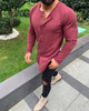 Single Breasted Long Sleeve T Shirt