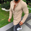 Single Breasted Long Sleeve T Shirt