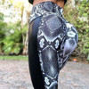 High Waist Snake skin Print Push Up Leggings
