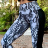 High Waist Snake skin Print Push Up Leggings