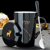 12 Constellations Creative Ceramic Mugs with Spoon & Lid