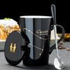 12 Constellations Creative Ceramic Mugs with Spoon & Lid