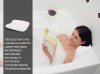 Bathroom Pillow Cushion With Suction Cups Neck And Back Support Headrest