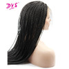 18-28''Long Braid Straight Lace Front Wigs Natural Synthetic