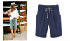 Women Candy Color Elastic Waist Shorts