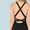 Sexy Backless Solid Sleeveless Jumpsuit