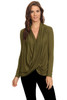 Women's Long Sleeve Criss Cross Cardigan Small to 3XL Athleisure Made