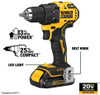 DEWALT 20V MAX Cordless Drill / Driver Kit, Compact, 1/2-Inch (DCD708C2)