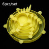 6 Pc Reusable Silicon Stretch Lids