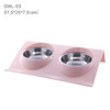 Stainless Steel Cat Double Bowls