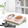 Stainless Steel Cat Double Bowls
