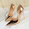 BIGTREE Shoes New Women Pumps Patent Leather High Heels Shoes BIGTREE Shoes New Women Pumps Patent Leather High Heels Shoes