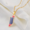 Belize Map Flag Pendant Necklaces Belize Map Flag Pendant Necklaces