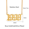 Birth Year Pendant Necklace (Multiple Colors)