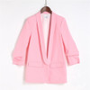 Women Highstreet Shawl Collar Belted Leopard Print Elegant Blazer Autumn Workwear Outerwear
