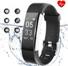 Lintelek Fitness Tracker - Activity Tracker with Heart Rate Monitor, Smart Fitness Watch with Sleep Monitor, Step Counter, Calorie Counter, Pedometer Watch for Women Men and Gift