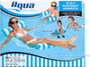 Aqua 4-in-1 Monterey Hammock Inflatable Pool Float, Multi-Purpose Pool Hammock (Saddle, Lounge Chair, Hammock, Drifter) Pool Chair, Portable Water Hammock, Light Blue/White Stripe