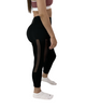 Mesh Detail Leggings In Black