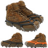 Snow Non Slip Climbing Crampons Cleats Shoe Cover Ice Gripper For Spikes Hiking Winter Manganese Steel Outdoor Cleats Overshoes