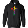 "Vibrant Rainbow Cross" LGBT Pride Shirt