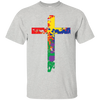 "Vibrant Rainbow Cross" LGBT Pride Shirt