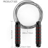 Jump Rope Tangle-Free Rapid Speed Jumping Rope Cable with Ball Bearings Steel Skipping Rope Gym Fitness Home Exercise Slim Body