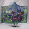 Cats in Wonderland Hooded Blanket