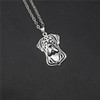 Unisex Cane Corso Pendant Necklace
