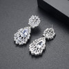 'Bonacatta' Earrings - 18K White Gold Finish