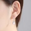 'Oldina' Earrings - 18K White Gold Finish