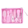 9pcs Convenient Daily Baby Nail Clipper Scissors Hair Brush Comb Manicure Care Kit