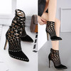 Gladiator Roman Ankle Boots Stiletto High Heel