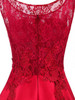 Chic Red Homecoming dress Asymmetrical Lace Homecoming Dress ER076