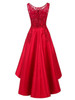 Chic Red Homecoming dress Asymmetrical Lace Homecoming Dress ER076