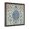 Persian Carpet Mosaic Square Framed Premium Gallery Wrap Canvas