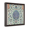 Persian Carpet Mosaic Square Framed Premium Gallery Wrap Canvas