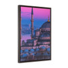 Sultan Ahmed Blue Mosque Vertical Framed Premium Gallery Wrap Canvas