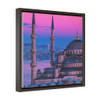 Sultan Ahmed Blue Mosque Square Framed Premium Gallery Wrap Canvas