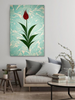 Made in Turkey Turkish Ebru Tulip Painting Wall Art Canvas Wrap Made in Turkey Turkish Ebru Tulip Painting Wall Art Canvas Wrap