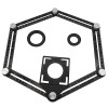 Six-Sided Ruler Measuring Angle Tool