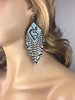 Handmade Beaded Kokopelli Design Earrings