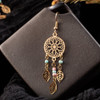 Vintage Ethnic Golden Earrings