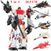 Transformer Robot Car Anime Devastator Aircraft Tank Model 5 IN 1