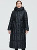 Astrid Plus Zip Up Pocket Side Hooded Puffer Coat