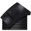 Men Classic Blue Black Slim-fit Jeans