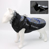 Large Dog Fur Collar Waterproof Coat With Removable Harness