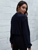 Mock Neck Drop Shoulder Crop Top