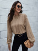 Mock Neck Drop Shoulder Crop Top