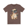Pug drinking Coffee Unisex T-Shirt